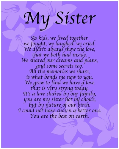Die Besten Geburtstagsgedichte Für Deine Schwester