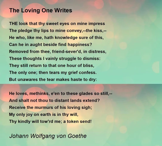 Die Berühmtesten Trauergedichte Von Goethe